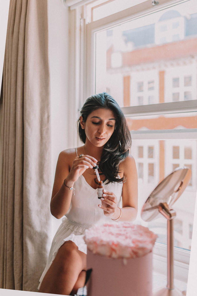 Beauty and fashion blogger Shloka Narang of The Silk Sneaker shares her updated skincare routine that helped get rid of her acne