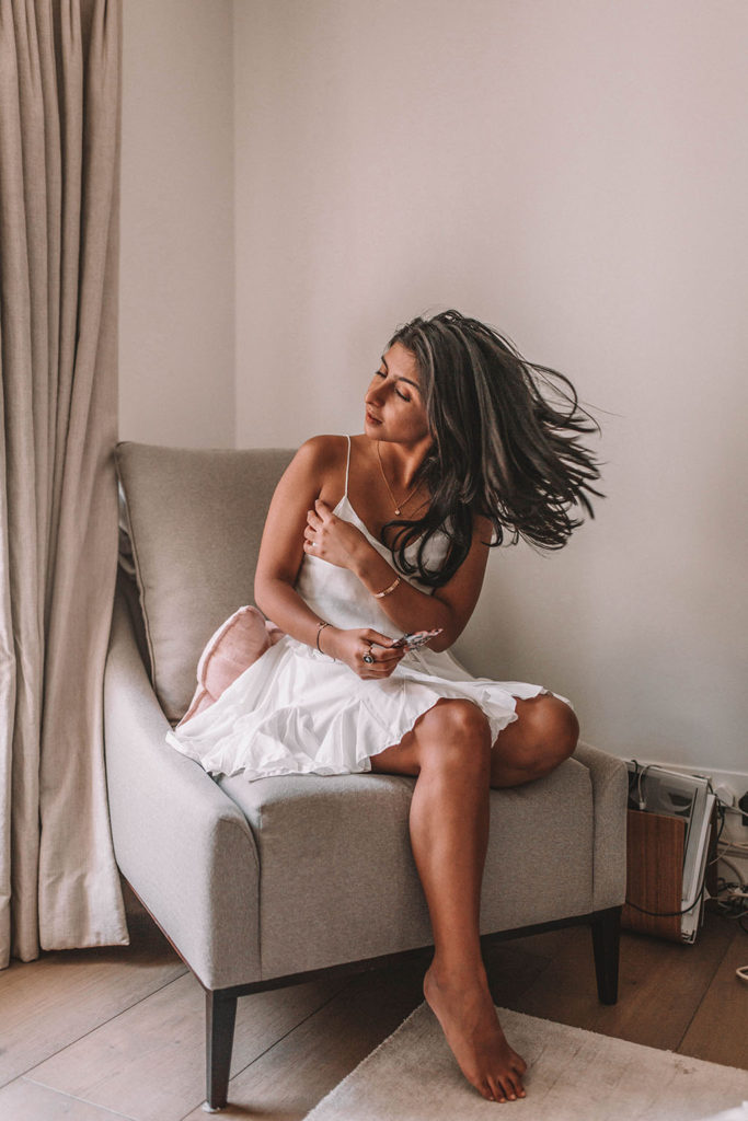 Beauty blogger Shloka Narang of The Silk Sneaker shares the best hair products for 2018 for thicker, stronger hair featuring Gisou, Aesop and The Ouai