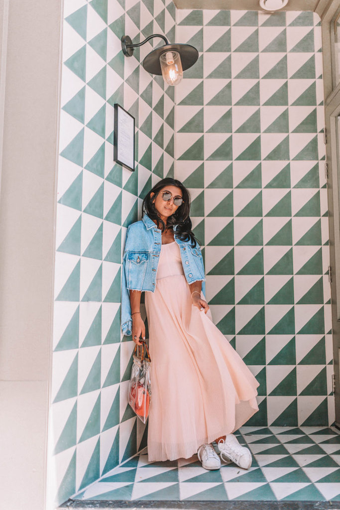Fashion blogger Shloka Narang of The Silk Sneaker shares how to dress your favourite summer dress for the day and night, while still adding a luxury touch featuring Sandro, Topshop and Chanel