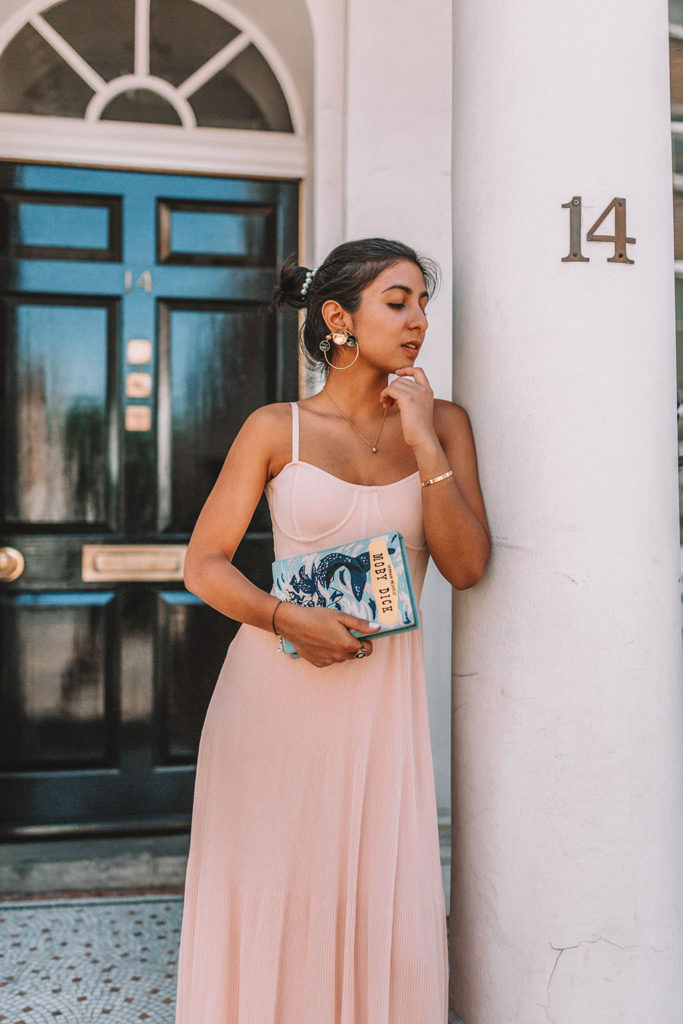 Fashion blogger Shloka Narang of The Silk Sneaker shares how to dress your favourite summer dress for the day and night, while still adding a luxury touch featuring Sandro, Topshop and Chanel