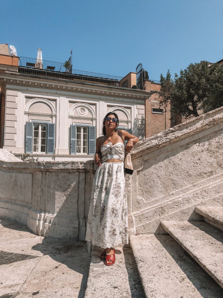 Luxury fashion and travel blogger Shloka Narang of The Silk Sneaker shares what to do in Rome, the best restaurants in Rome and fashion tips for this historic city