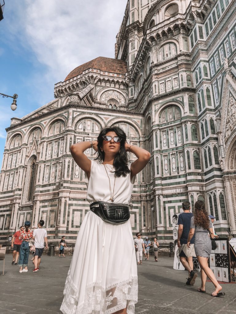 luxury fashion and travel blogger Shloka Narang of The Silk Sneaker shares what to do and where to eat in florence, Italy