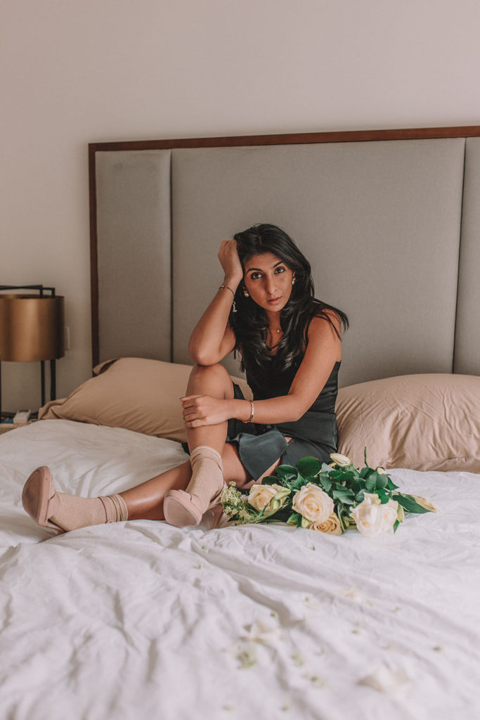 Luxury fashion blogger Shloka Narang of The Silk Sneaker shares how to style socks and heels in a trendy fashionable way featuring Prada and & Other Stories