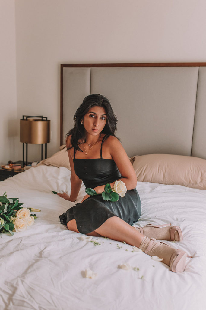 Luxury fashion blogger Shloka Narang of The Silk Sneaker shares how to style socks and heels in a trendy fashionable way featuring Prada and & Other Stories