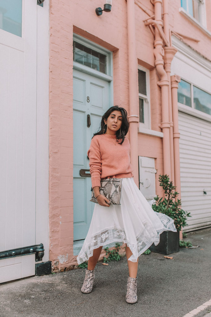 Luxury fashion blogger Shloka Narang of The Silk Sneaker shares her autumn outfit ideas with how to wear summer dresses in the autumn featuring & Other Stories and Maje