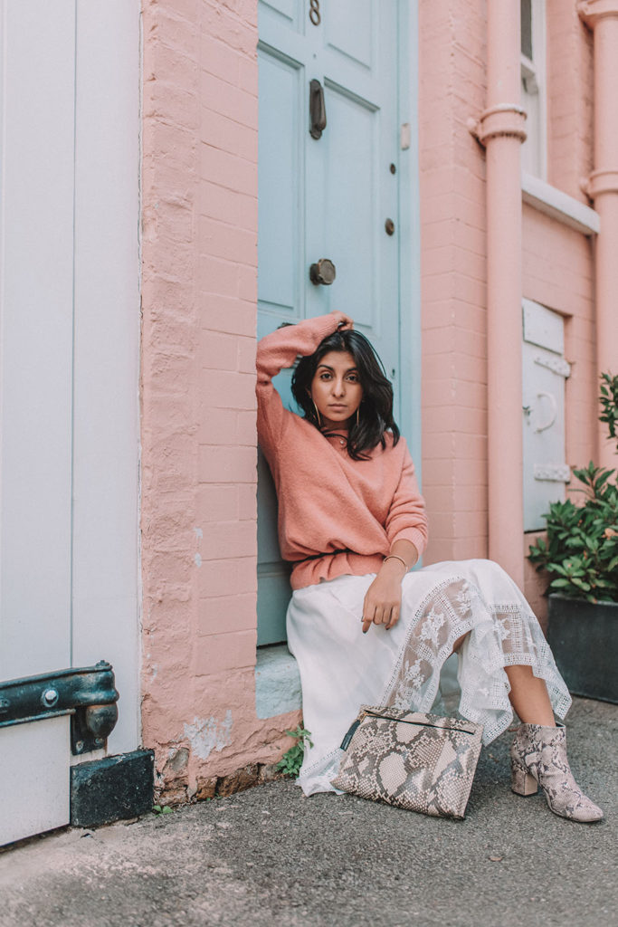 Luxury fashion blogger Shloka Narang of The Silk Sneaker shares her autumn outfit ideas with how to wear summer dresses in the autumn featuring & Other Stories and Maje