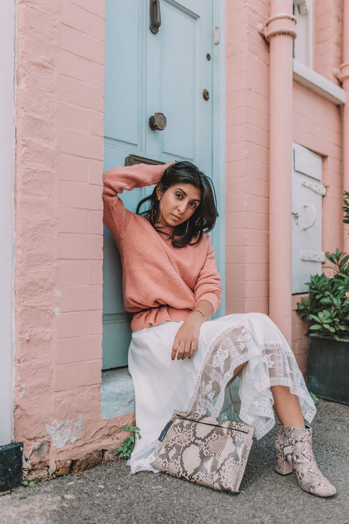 Luxury fashion blogger Shloka Narang of The Silk Sneaker shares her autumn outfit ideas with how to wear summer dresses in the autumn featuring & Other Stories and Maje