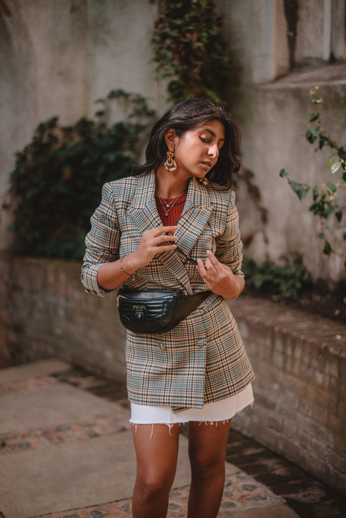 Luxury fashion blogger Shloka Narang of The Silk Sneaker shares how to create a pre fall transitional outfit featuring & Other Stories and Prada
