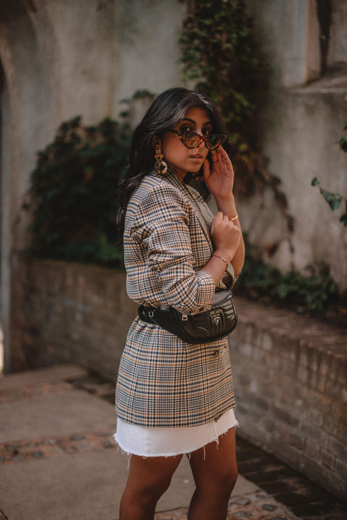 Luxury fashion blogger Shloka Narang of The Silk Sneaker shares how to create a pre fall transitional outfit featuring & Other Stories and Prada