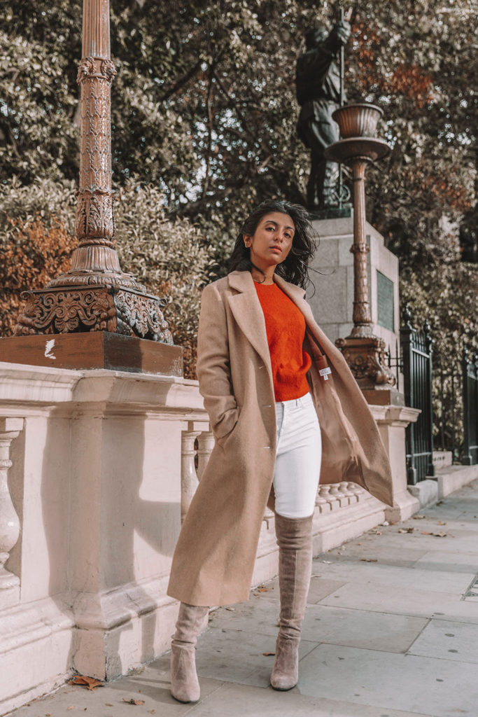 Luxury fashion blogger Shloka Narang of The Silk Sneaker shares the best winter coats on the high street and designer retailers featuring & Other Stories and Stuart Weitzman