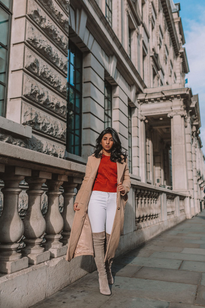 Luxury fashion blogger Shloka Narang of The Silk Sneaker shares the best winter coats on the high street and designer retailers featuring & Other Stories and Stuart Weitzman