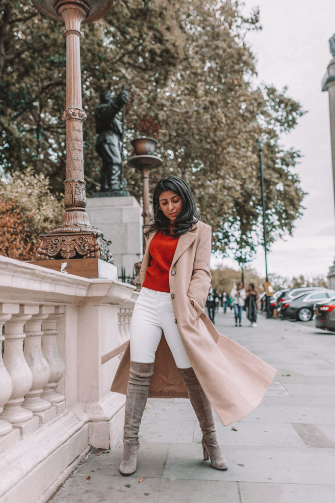 Luxury fashion blogger Shloka Narang of The Silk Sneaker shares the best winter coats on the high street and designer retailers featuring & Other Stories and Stuart Weitzman