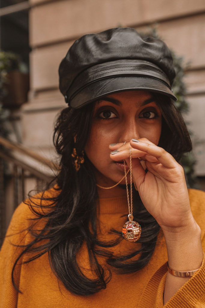 Luxury fashion blogger Shloka Narang of The Silk Sneaker shares her styling tips for a cute autumn outfit idea with cozy sweaters featuring the colour of the season; mustard yellow, in Theory, Isabel Marant and Loewe