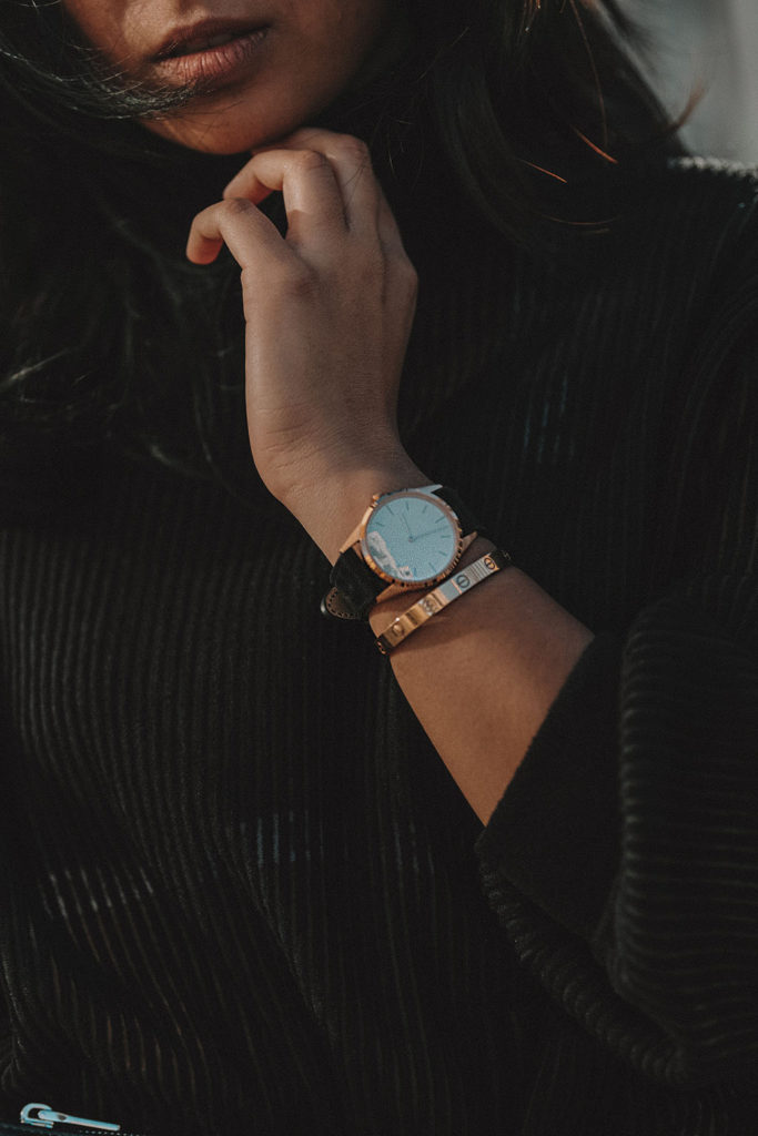 Luxury fashion blogger Shloka Narang of The Silk Sneaker shares her experience with Farfetch and how to style an all black outfit