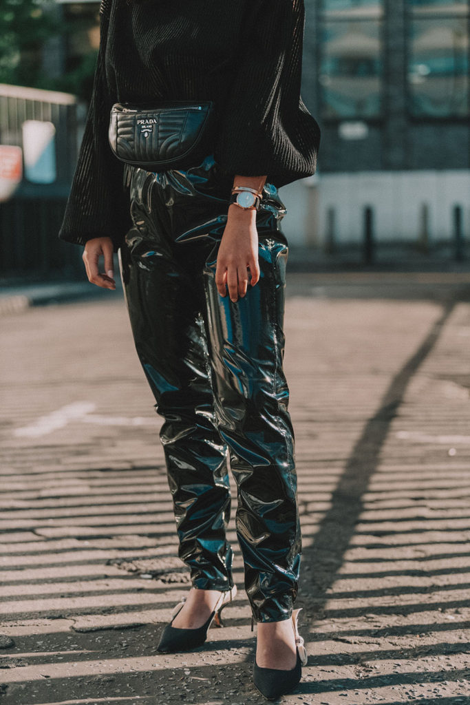 Luxury fashion blogger Shloka Narang of The Silk Sneaker shares her experience with Farfetch and how to style an all black outfit