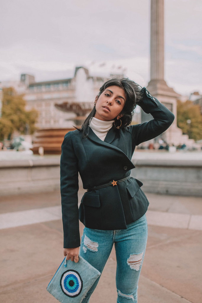Luxury fashion blogger Shloka Narang of The Silk Sneaker describes the do's and don't to autumn winter trend mismatched earrings