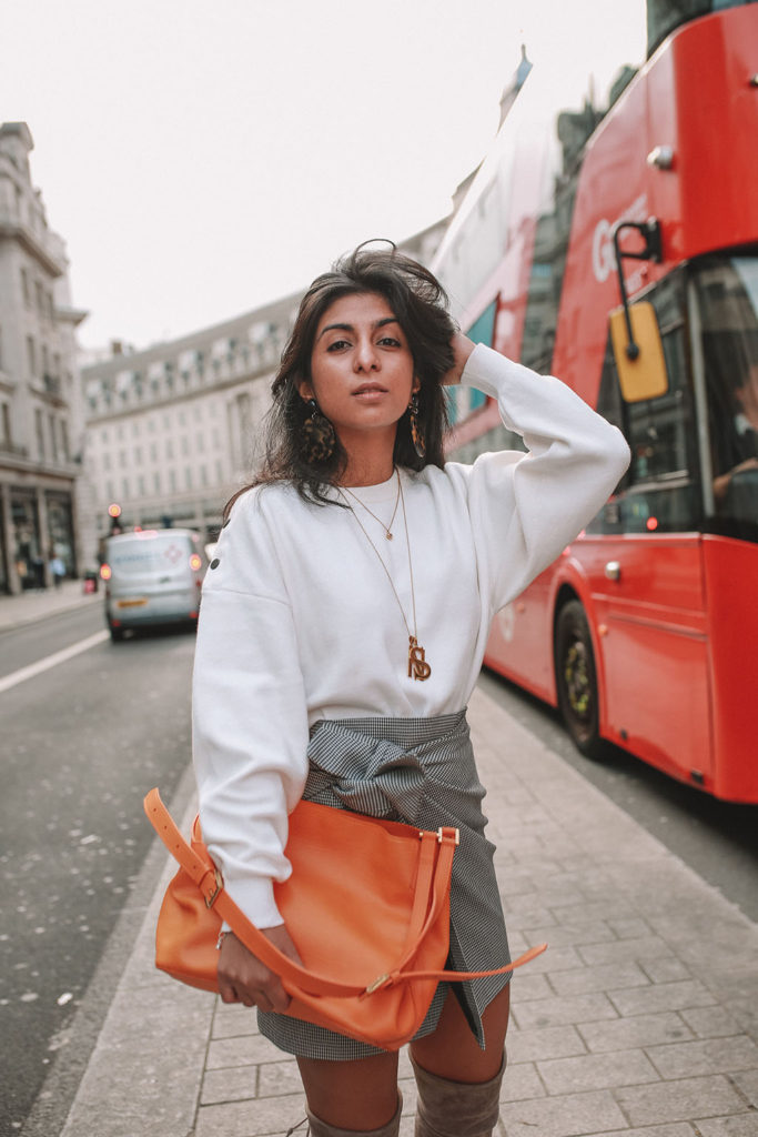 Luxury fashion blogger Shloka Narang of The Silk Sneaker shares the best over the knee boots for a casual winter outfit featuring Stuart Weitzman and Zara