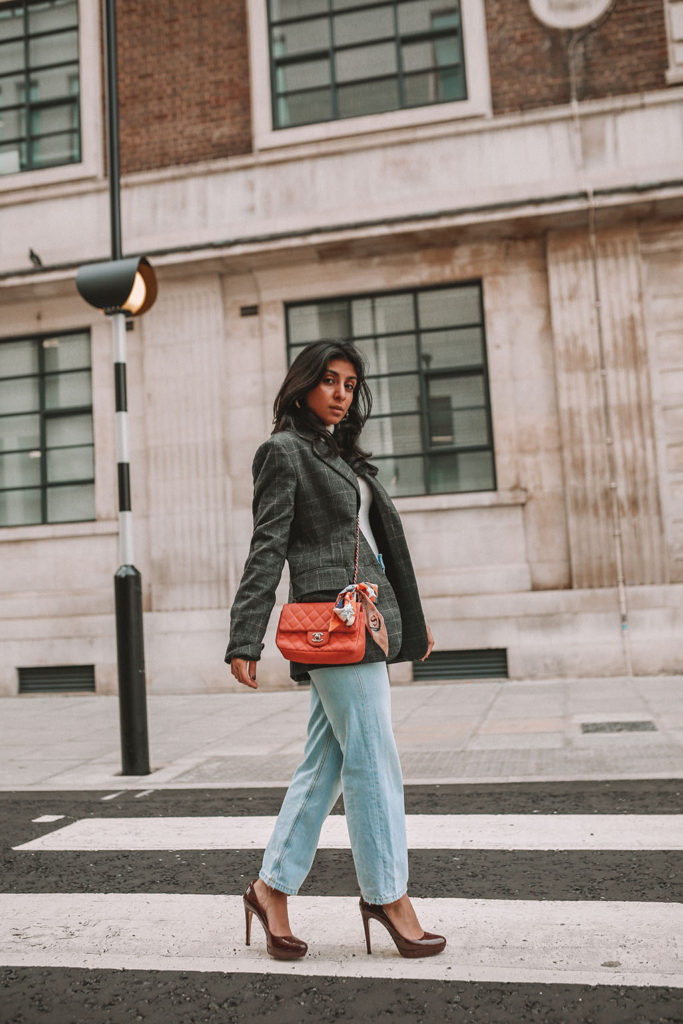 Luxury fashion blogger Shloka Narang of The Silk Sneaker shares three tips to elevate a simple winter outfit to make it more stylish featuring Chanel, Topshop and Zara