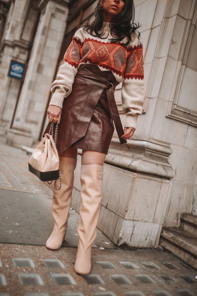 Luxury fashion blogger Shloka Narang of The Silk Sneaker shares her tips for creating a cute winter outfit while staying warm featuring & Other Stories and Chanel