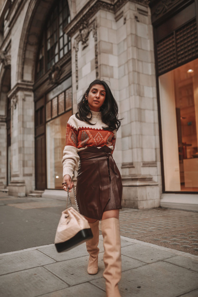 Luxury fashion blogger Shloka Narang of The Silk Sneaker shares her tips for creating a cute winter outfit while staying warm featuring & Other Stories and Chanel