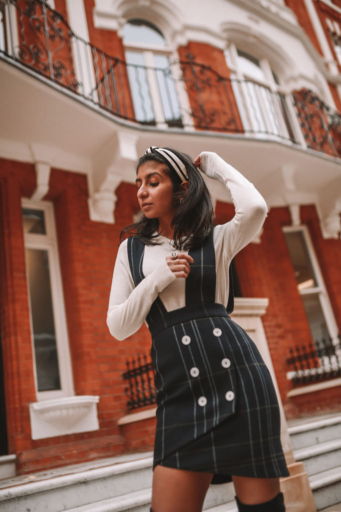 Luxury fashion blogger Shloka Narang shares how to wear a headband as well as a selection of the best headbands available featuring Maje and Stuart Weitzman