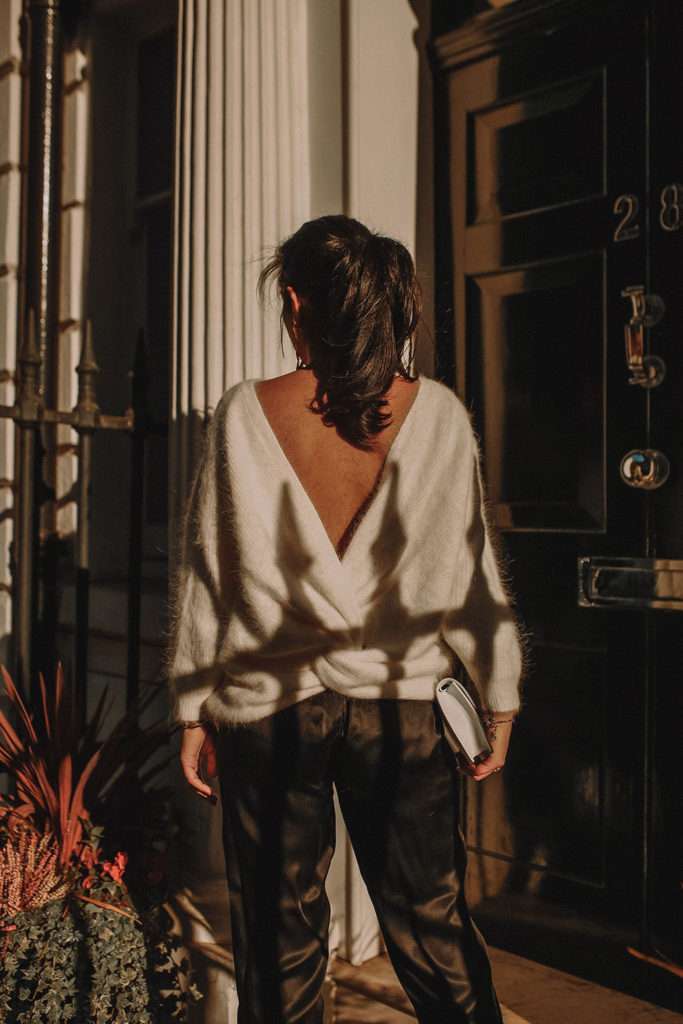 Luxury fashion blogger Shloka Narang of The Silk Sneaker shares her take on a valentines day for a winter date night outfit featuring ba&sh and Casadei