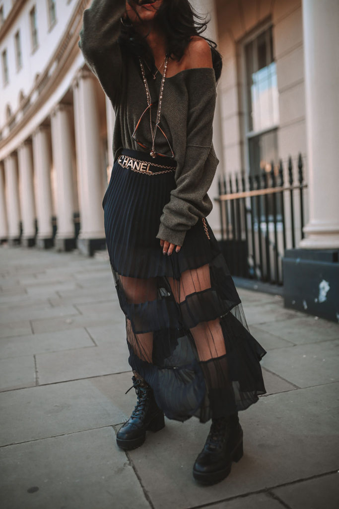 Luxury fashion blogger Shloka Narang of The Silk Sneaker shares what to wear in January in winter for fresh outfit ideas featuring & Other Stories and Helmut Lang