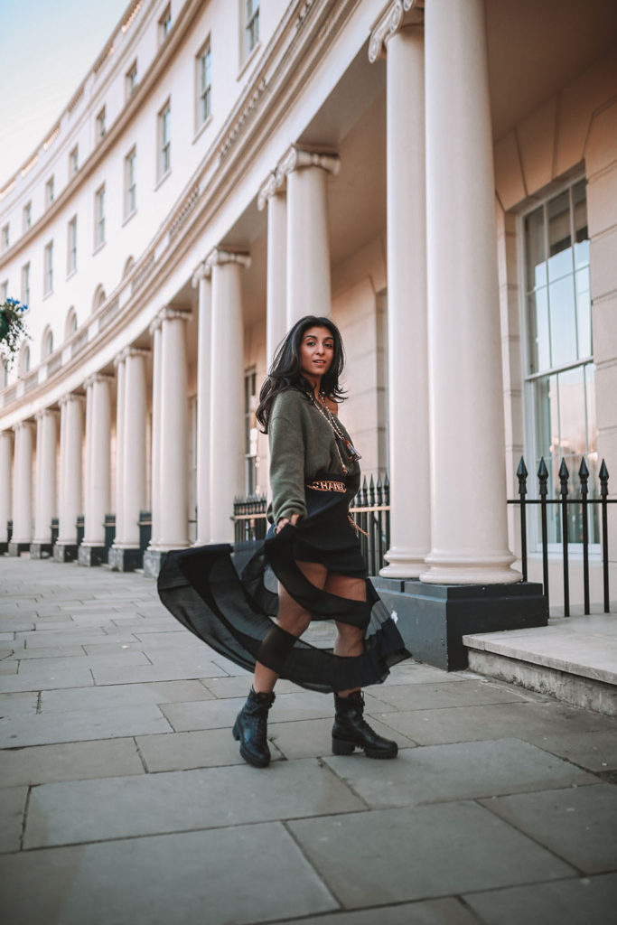 Luxury fashion blogger Shloka Narang of The Silk Sneaker shares what to wear in January in winter for fresh outfit ideas featuring & Other Stories and Helmut Lang