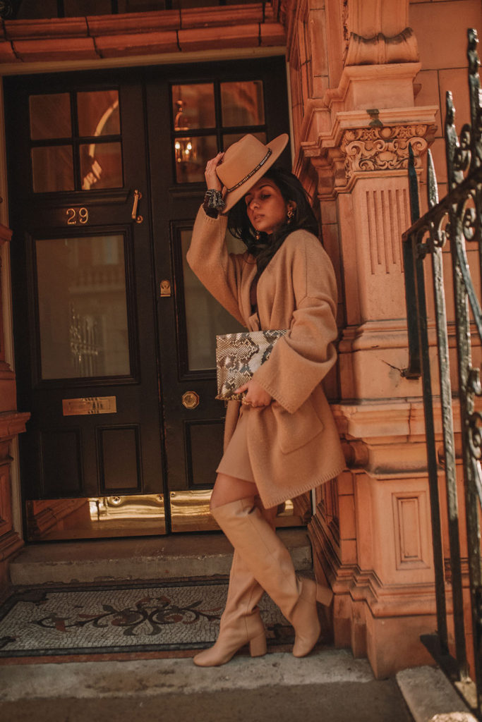 Luxury fashion blogger Shloka Narang of The Silk Sneaker shares her beige aesthetic with an all beige outfit for spring outfit ideas featuring Zara, & Other Stories and Topshop