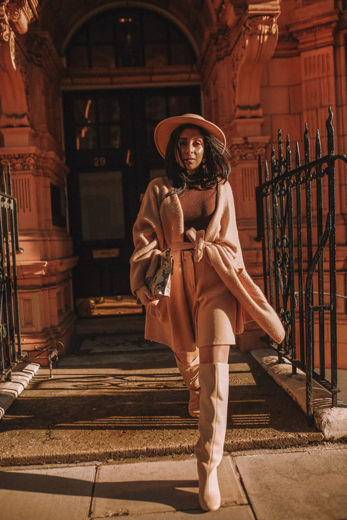 Luxury fashion blogger Shloka Narang of The Silk Sneaker shares her beige aesthetic with an all beige outfit for spring outfit ideas featuring Zara, & Other Stories and Topshop