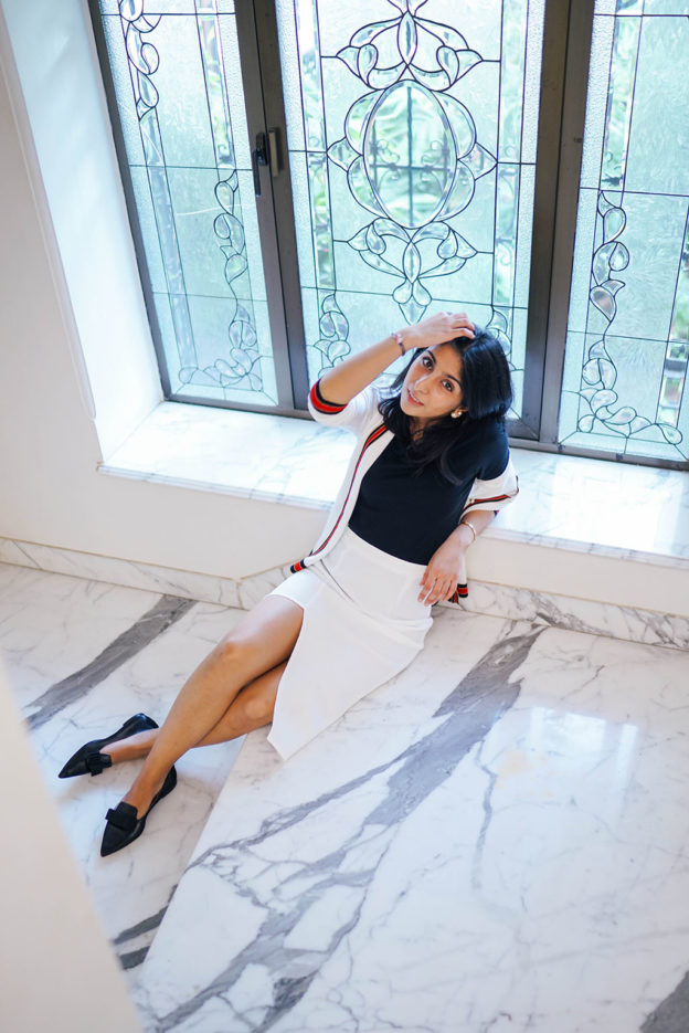 Fashion Blogger Shloka Narang of The Silk Sneaker showcases how to style your favourite cardigan for spring