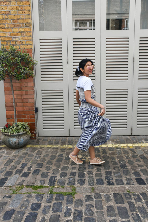 Fashion Blogger Shloka Narang showcases how to wear gingham this summer featuring Zara
