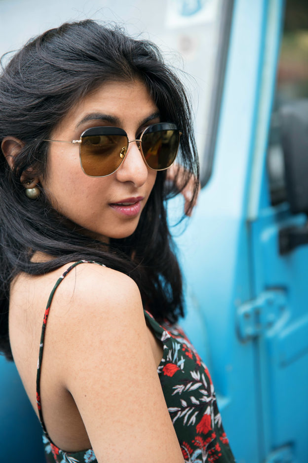 Fashion Blogger Shloka Narang of The Silk Sneaker showcases the best sunglasses for summer 2017 with Sunday Somewhere