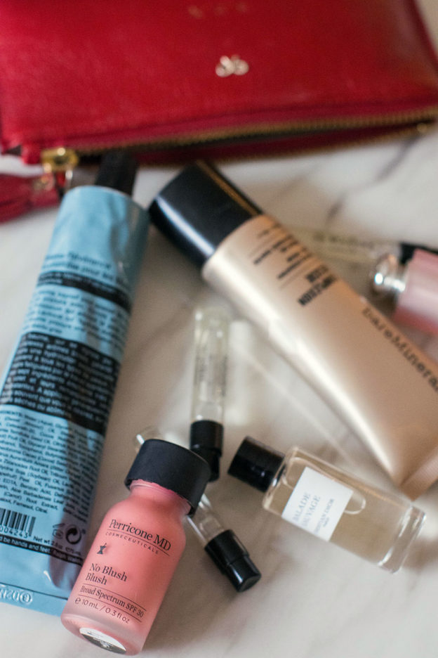 Fashion blogger Shloka Narang of The Silk Sneaker showcases her favourite in flight beauty products