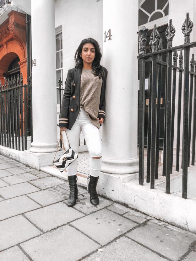 Fashion blogger Shloka Narang of The Silk Sneaker shares her favourite friday favourites including the best spring sweater, a Revolve denim jacket, Chloe Nomade perfume and Gisou Hair mask