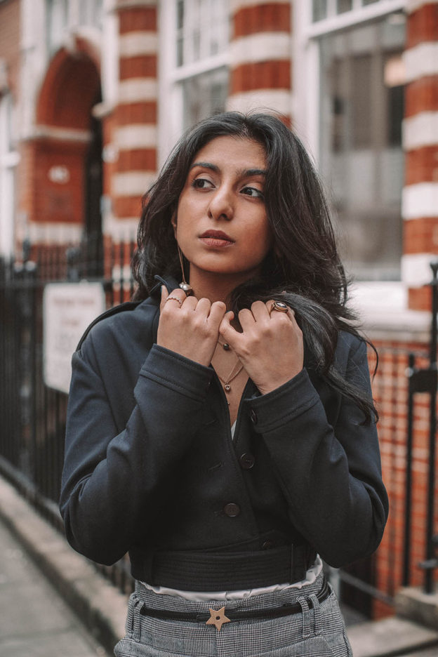 Fashion blogger Shloka Narang of The Silk Sneaker shares how to style a plaid skirt to create the perfect summer outfit featuring Maje, Zara and Dior