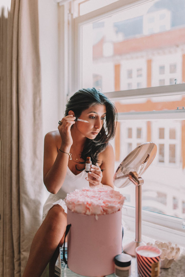 Beauty and fashion blogger Shloka Narang of The Silk Sneaker shares her updated skincare routine that helped get rid of her acne