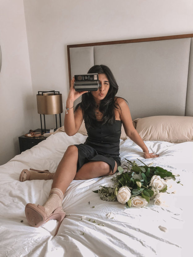 Luxury fashion blogger Shloka Narang of The Silk Sneaker shares how to style socks and heels in a trendy fashionable way featuring Prada and & Other Stories