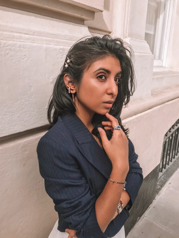 Luxury fashion blogger Shloka Narang of The Silk Sneaker describes the do's and don't to autumn winter trend mismatched earrings