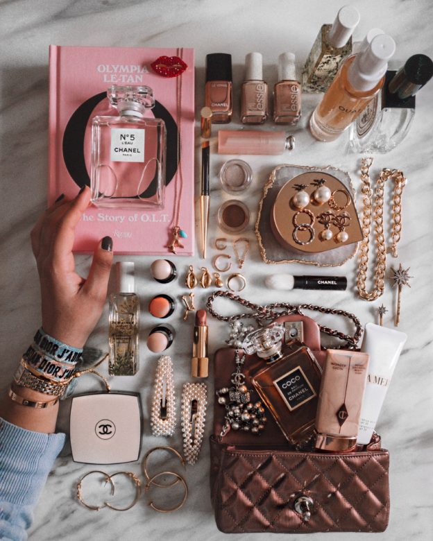 Fashion and beauty blogger Shloka Narang of The Silk Sneaker showcases how to create the perfect flatlay with fashion and beauty products