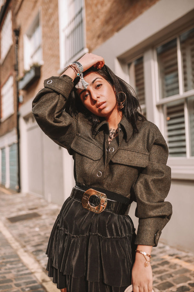 Luxury fashion blogger Shloka Narang of The Silk Sneaker shares her three essentials for a cute spring outfit featuring & Other Stories, Dior and Vintage Chanel