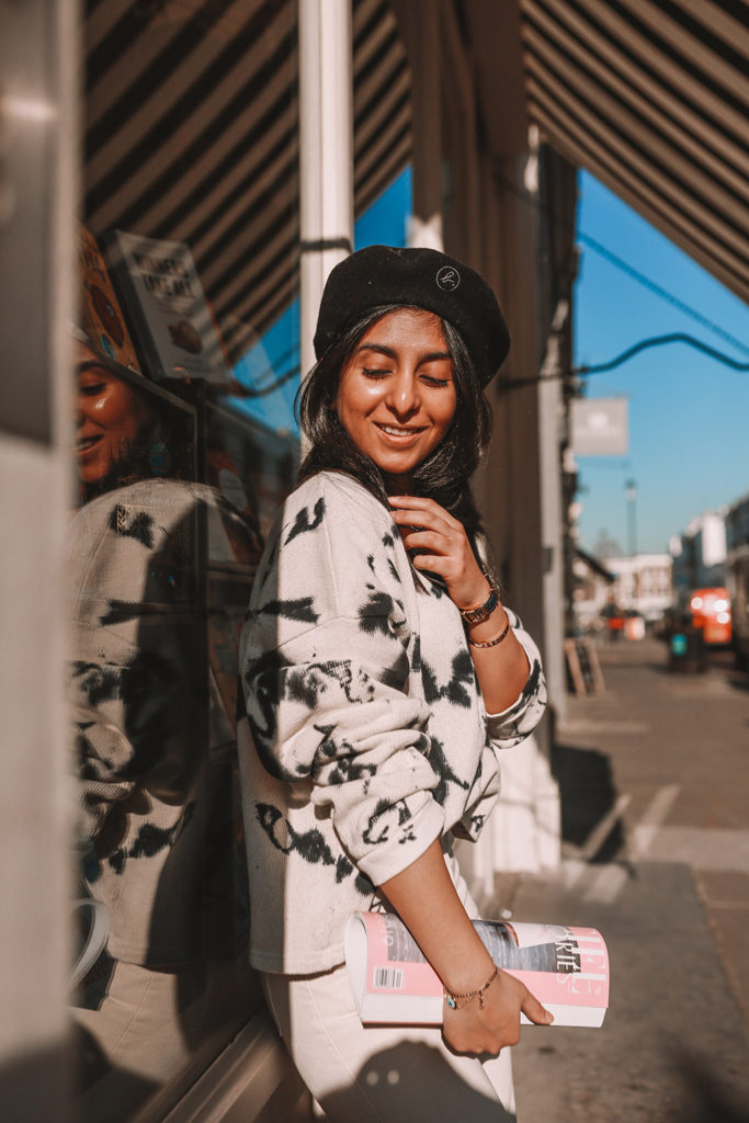 Luxury fashion blogger Shloka Narang of The Silk Sneaker shares how to wear a tie-dye outfit and still look chic featuring Zara and Dior