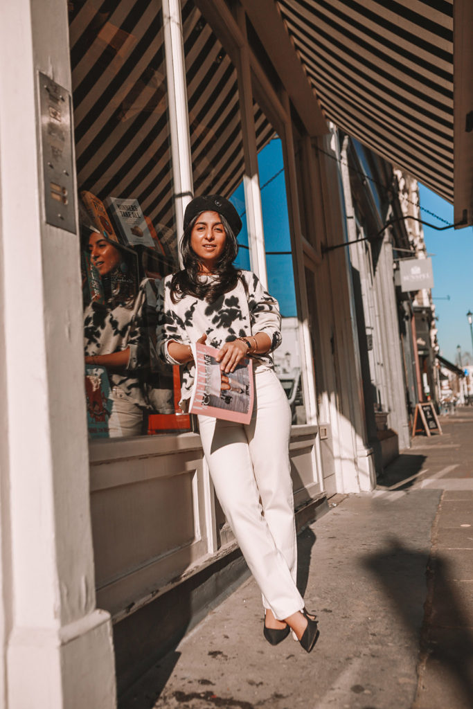 Luxury fashion blogger Shloka Narang of The Silk Sneaker shares how to wear a tie-dye outfit and still look chic featuring Zara and Dior