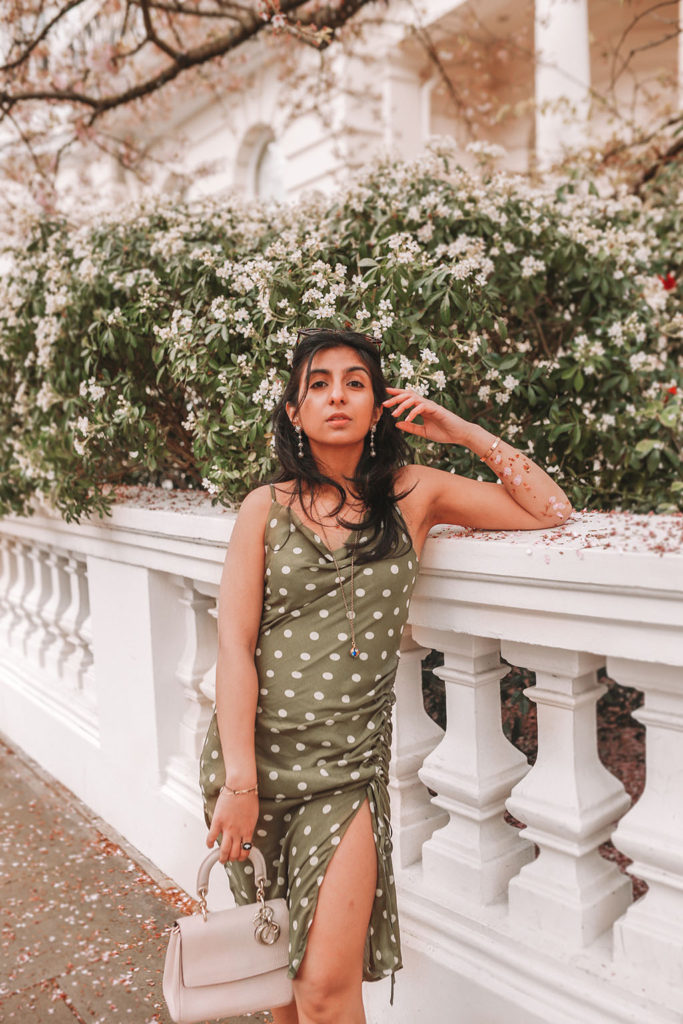 Luxury fashion blogger Shloka Narang of The Silk Sneaker shares her tips on how to always create an elegant outfit featuring the Chriselle Lim Collection, Dior and Prada