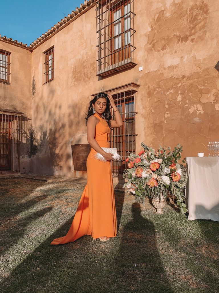Fashion blogger Shloka Narang of The Silk Sneaker shares her Seville Travel Diary featuring luxury Indian brand Monisha Jaising and Reformation at a summer wedding