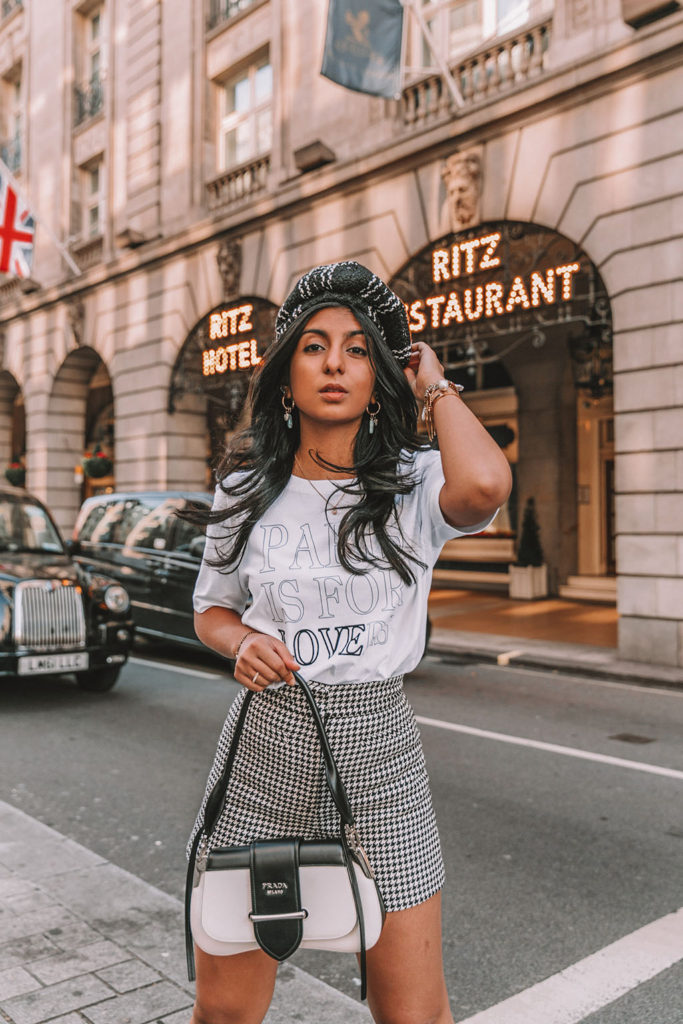 Luxury London fashion blogger Shloka Narang of The Silk Sneaker shares three fall outfit trends to wear before anyone else in biker boots, Sandro and Prada