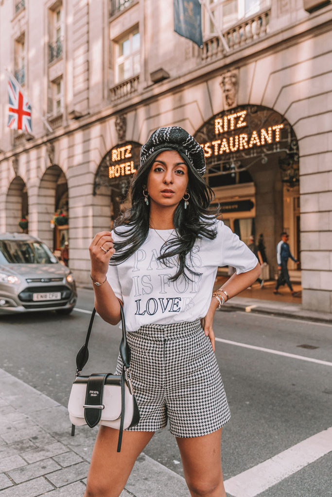 Luxury London fashion blogger Shloka Narang of The Silk Sneaker shares three fall outfit trends to wear before anyone else in biker boots, Sandro and Prada