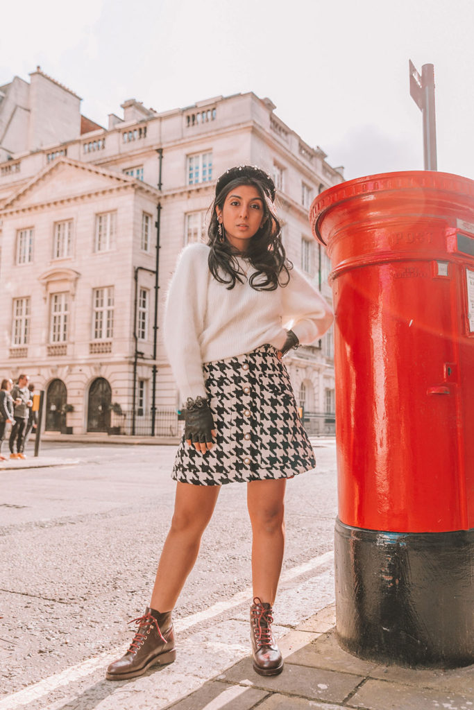 Luxury fashion blogger Shloka Narang of The Silk Sneaker shares five winter outfit styling tricks to create a chic and casual outfit in Dream Sister Jane, Ba&sh and Chanel boots