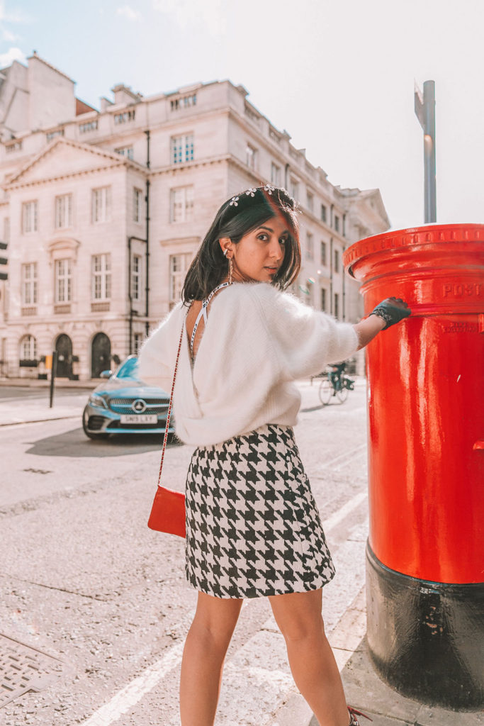 Luxury fashion blogger Shloka Narang of The Silk Sneaker shares five winter outfit styling tricks to create a chic and casual outfit in Dream Sister Jane, Ba&sh and Chanel boots