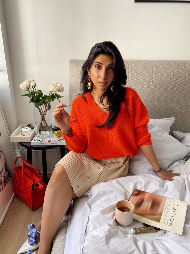 Luxury fashion blogger Shloka Narang of the Silk sneaker shares seven fashion hacks to create cool work from home outfits for spring